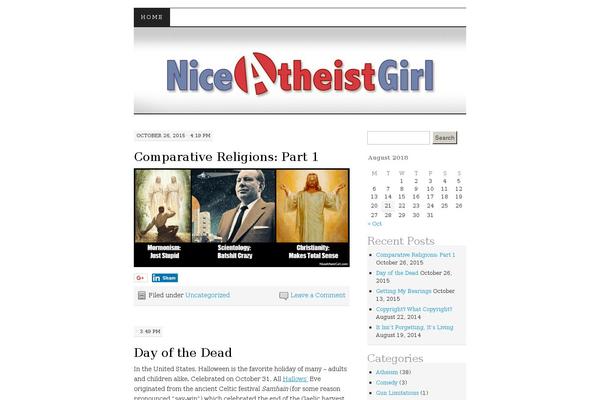 niceatheistgirl.com site used Pilcrow