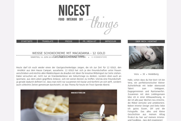 nicestthings.com site used Meringue