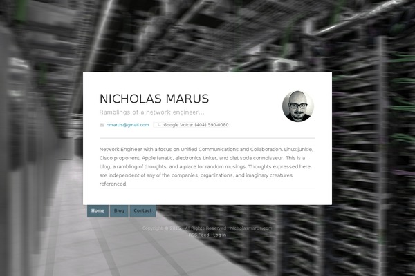 nicholasmarus.com site used Organic_connect