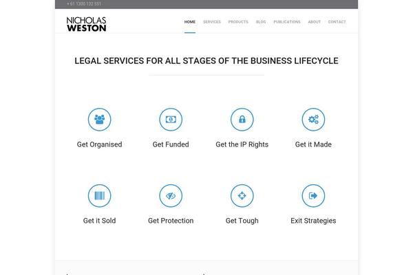 WordPress website example screenshot