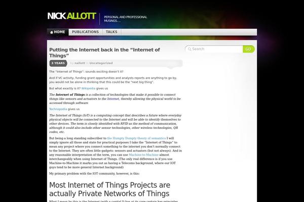 WordPress website example screenshot