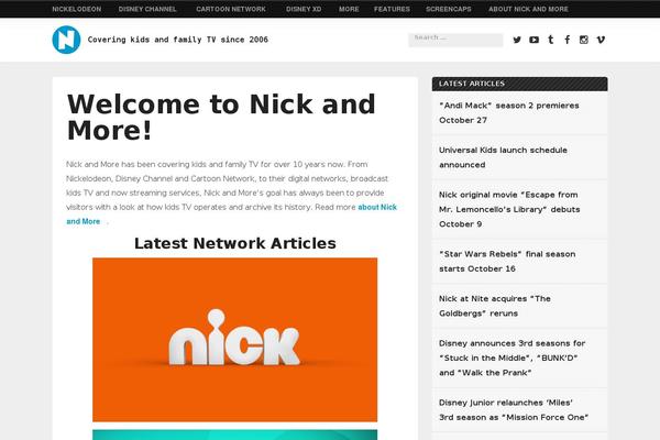 nickandmore.com site used Tube
