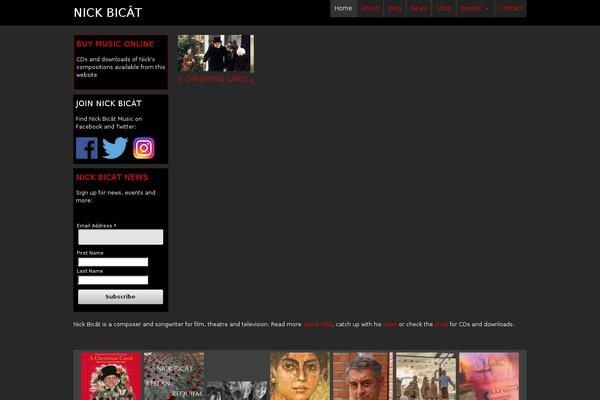nickbicat.com site used Nick-bicat