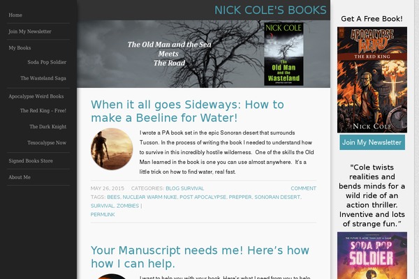 nickcolebooks.com site used Page-builder-framework-child