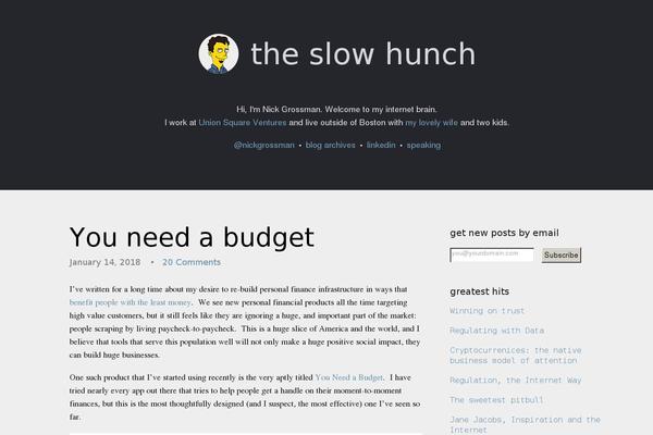 nickgrossman.is site used Theslowhunch