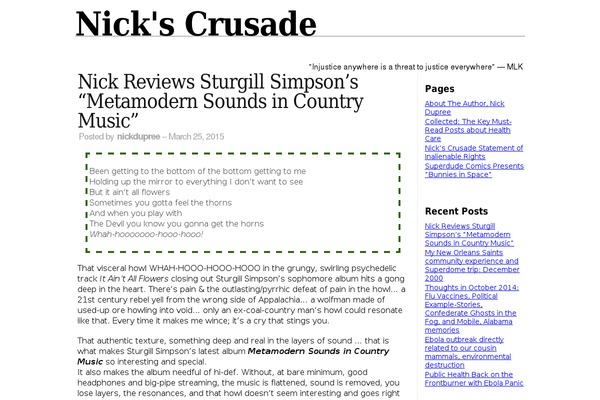 nickscrusade.org site used Simplish