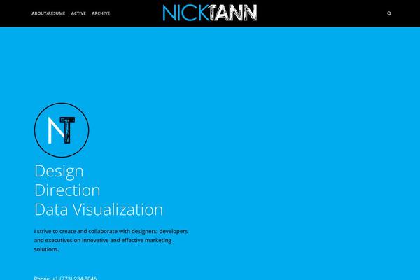 nicktann.com site used Themetrust-create-nick