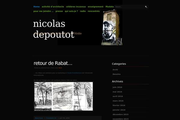nicolasdepoutot.com site used Colourise
