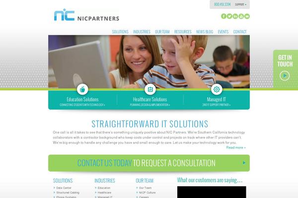 Nic theme site design template sample