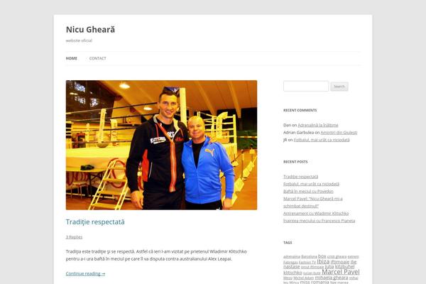 Twenty Twelve theme site design template sample