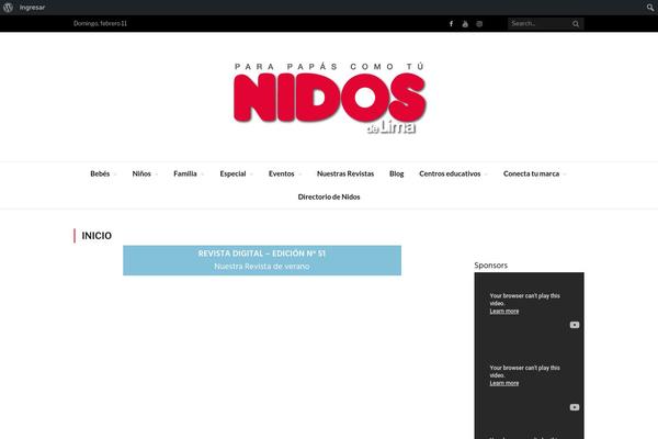 WordPress website example screenshot