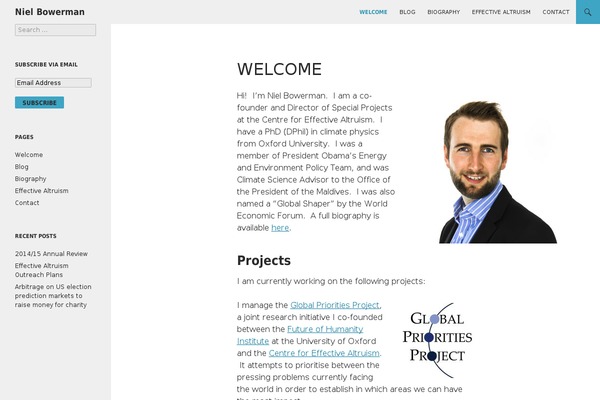 WordPress website example screenshot