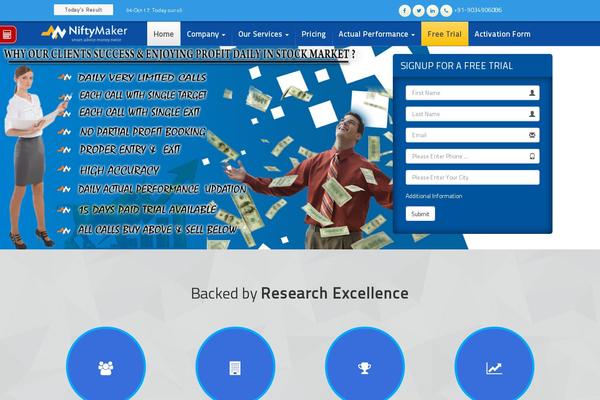 WordPress website example screenshot