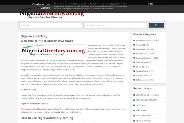 nigeriadirectory.com.ng site used Flatpage