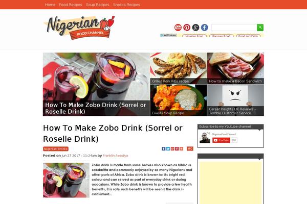 nigerianfoodchannel.com site used Tastyfood-codebase