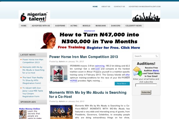 nigeriantalent.com site used Blue News