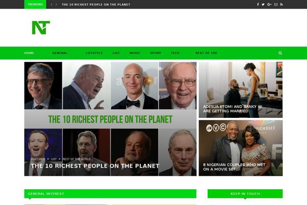 WordPress website example screenshot