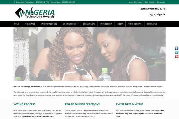nigeriatechnologyawards.com site used Nita2016