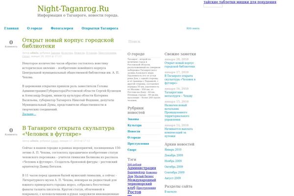 night-taganrog.ru site used Blogdog