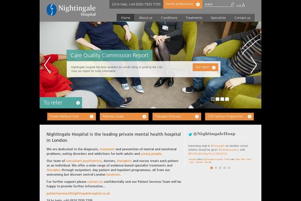 nightingalehospital.co.uk site used Sinoue