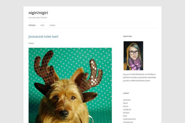 Twenty Twelve theme site design template sample