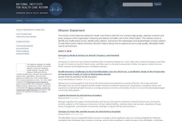 nihcr.org site used Nihcr