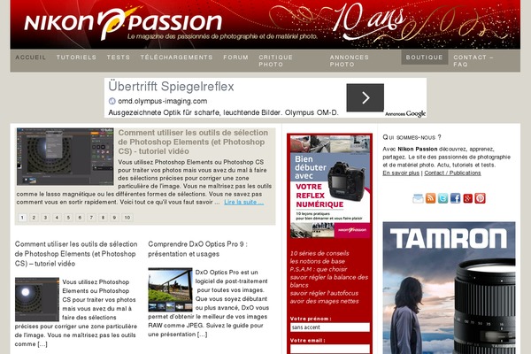 nikonpassion.com site used Nikon-passion