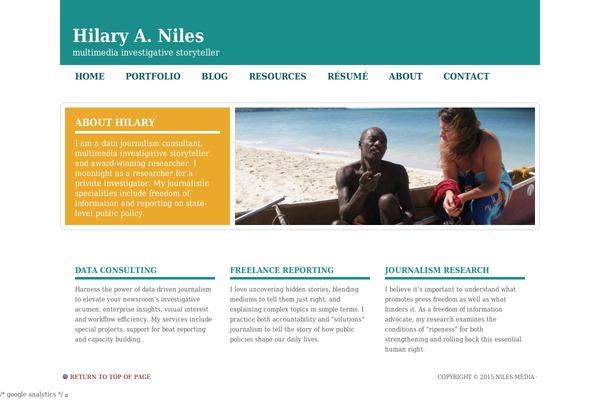 WordPress website example screenshot