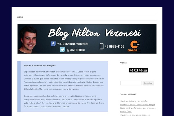 Twenty Twelve theme site design template sample