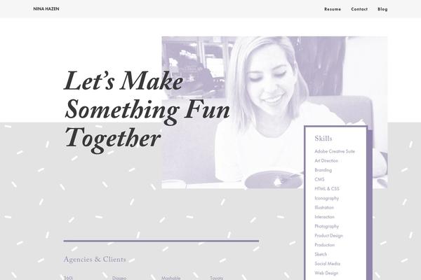 Nina theme site design template sample