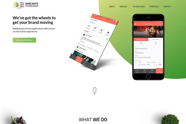 WordPress website example screenshot