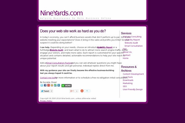 WordPress website example screenshot