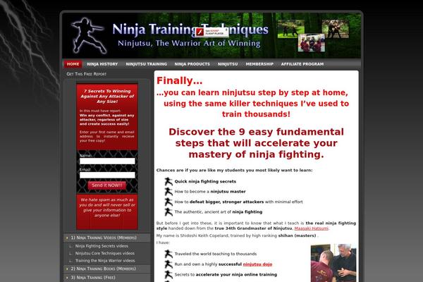ninja-training-techniques.com site used Ninja_training_techniques