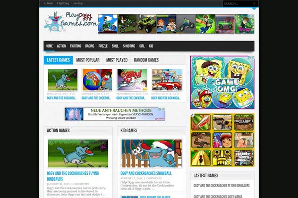 Gameleon theme site design template sample