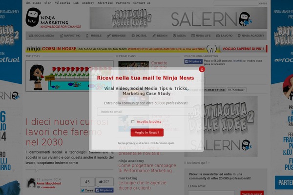 Site using Ninja-google-auth plugin