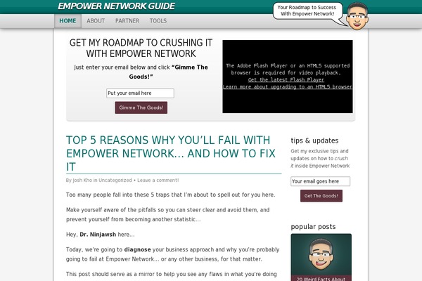 ninjawsh.com site used Headway