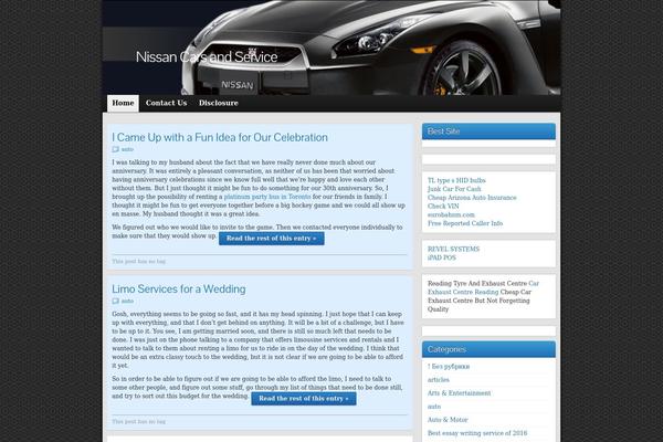 Graphene theme site design template sample