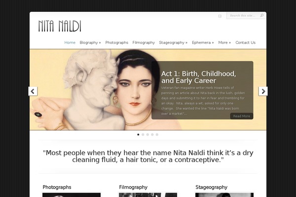 WordPress website example screenshot