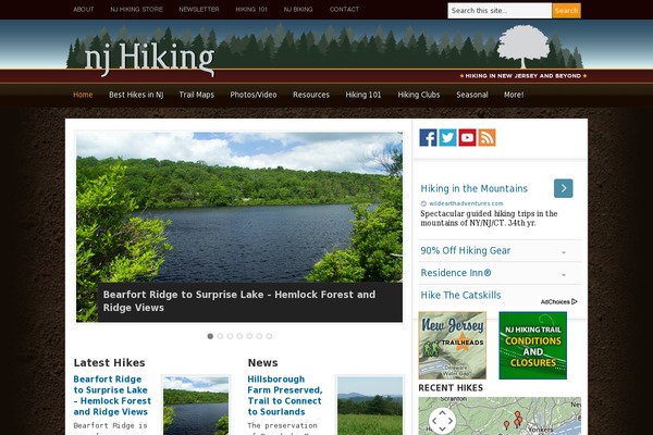 njhiking.com site used GeneratePress