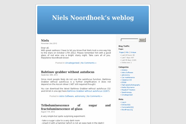 WordPress website example screenshot