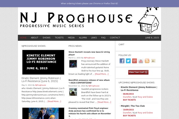 Site using GigPress plugin