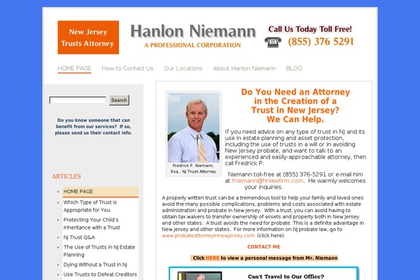 WordPress website example screenshot