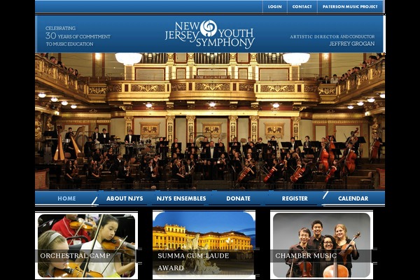njys.org site used Orchestra