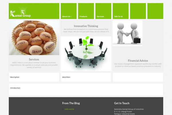 Metro theme site design template sample