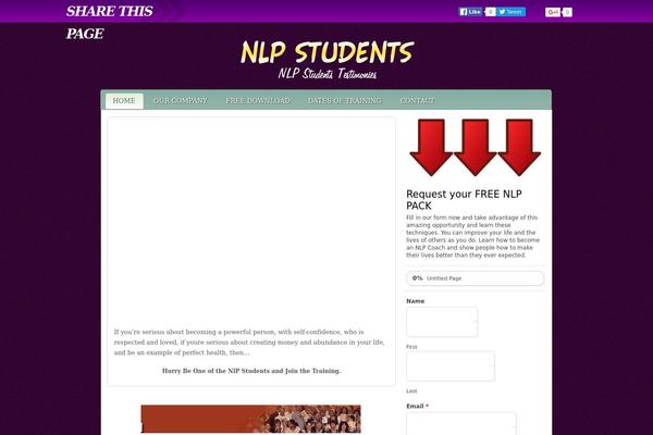 nlpstudents.com site used Rejuvenate