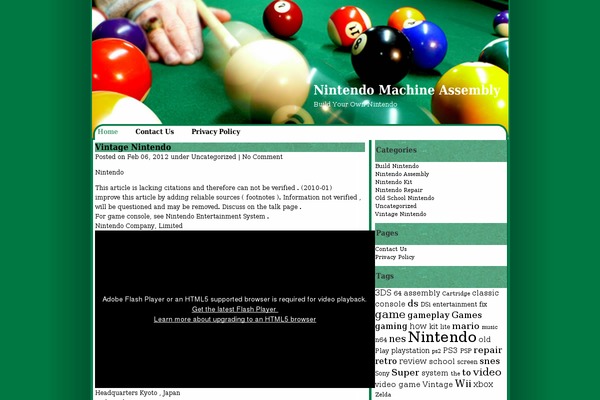 nmassembly.org site used Pool-game