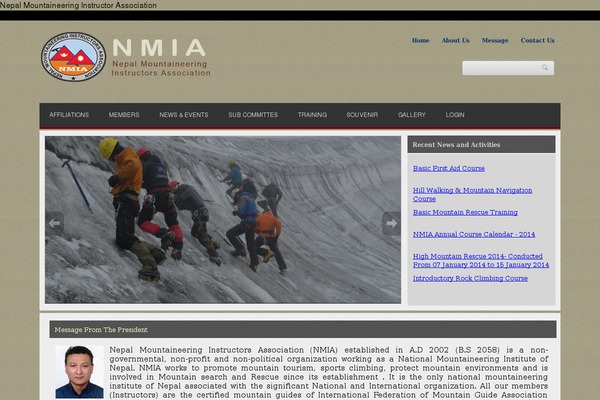 nmia.org.np site used Nmia