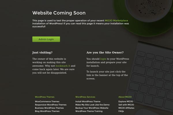 Twenty Twelve theme site design template sample