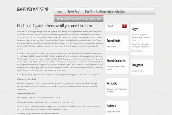 Craft Blog theme site design template sample
