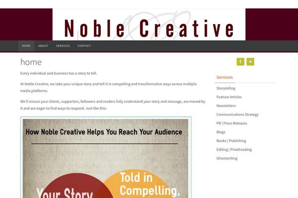 Nirvana theme site design template sample